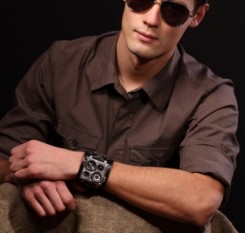 Часы Авиатор кожаные ручной работы (U-Boat 14)