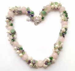 Ожерелье Розовый цветок