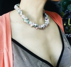 Ожерелье Розовый цветок