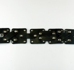 Кожаный браслет (P611) черный