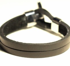 Стильный кожаный браслет Delhi