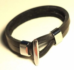 Стильный кожаный браслет Delhi