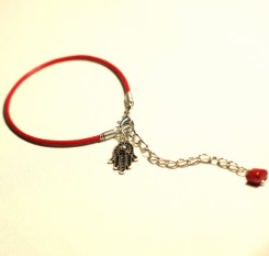 Кожаный браслет Защитник (Хамса)