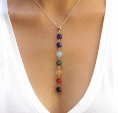 Кулон-подвеска из 7 камней для раскрытия чакр человека