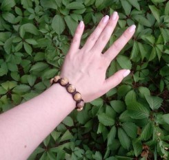 Браслет шамбала із пейзажної яшми