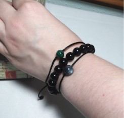 Браслет желаний и талисман на любовь из настоящего малахита