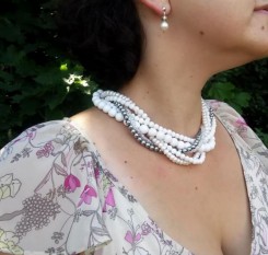 Авторское ожерелье Белый Шоколад