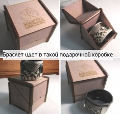 Браслет из экзотической кожи питона пудровый