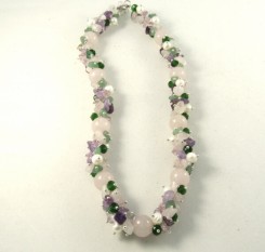 Ожерелье Розовый цветок