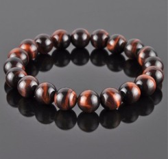 Браслет Мужской взгляд (бычий глаз 10мм)