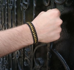 Мужской браслет из золотистого гематита для достижения целей