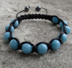 Браслет із аквамарином для заспокоєння і зняття стресу