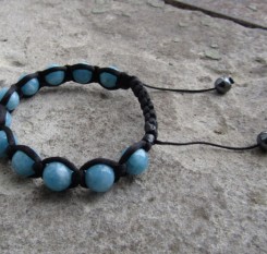 Браслет із аквамарином для заспокоєння і зняття стресу