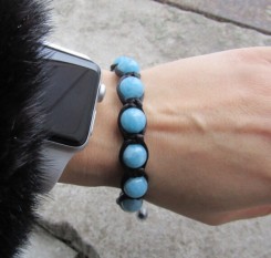 Браслет із аквамарином для заспокоєння і зняття стресу