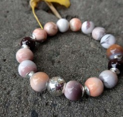 Женский браслет из серебряной бусиной Созвездие Стрельца