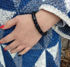 Браслет из шунгита и агата Император