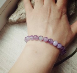 Браслет из аметиста на защиту от негатива