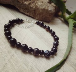 Мужской браслет Манхэттен (агат и оникс)