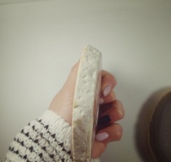 Срез серо-голубого агата с хрусталем