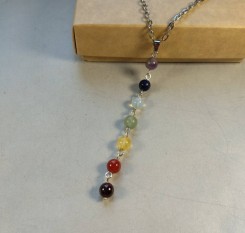 Кулон-подвеска из 7 камней для раскрытия чакр человека