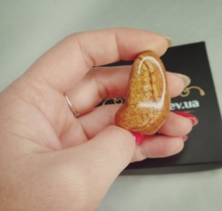 Сувенирный колумбийский агат 23грамма, 40х28х18мм