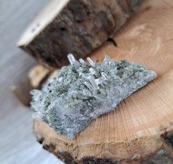 Друза з кристалів галеніту і прозорого кварцу, 39грам