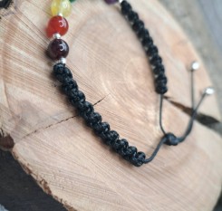 Чакральний плетений браслет "7 кольорів"