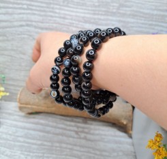 Чотки мали із бразильського агату на 108 каменів