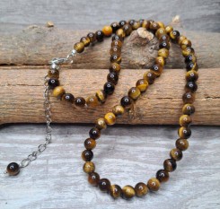 Чоловічий чокер із тигрового ока на збільшення фінансів