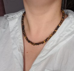 Чоловічий чокер із тигрового ока на збільшення фінансів