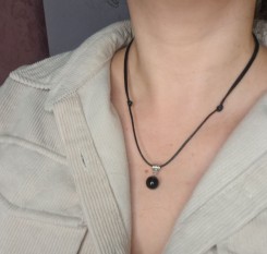 Кулон із гагата Charcoal