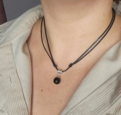 Кулон із гагата Charcoal