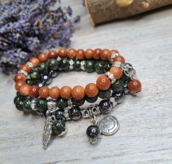 Комплект браслетів на удачу і захист