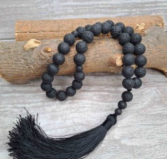 Чотки із лавового каменю "Талісман знань"