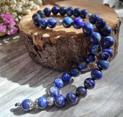 Чотки із нетонованого лазуриту на 33 камені