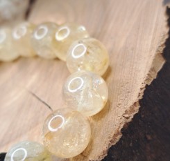 Браслет із цитрином і Дзи 9 очей "Дев'ять шляхів до успіху"