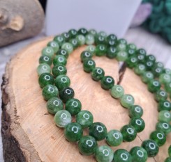 Чотки-амулет здоров'я і сили із канадського нефриту на 108